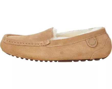 Слипперы Mel Genuine Shearling Moccasin FIRESIDE by Dearfoams, песок