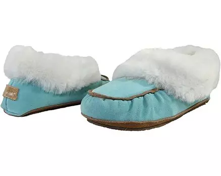 Слипперы Navajo Moc SUPERLAMB, бирюзовый