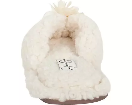 Слипперы Women's Fluffy Plush Slide-On Sandal House Slippers with Memory Foam Jessica Simpson, розетка цвета слоновой кости