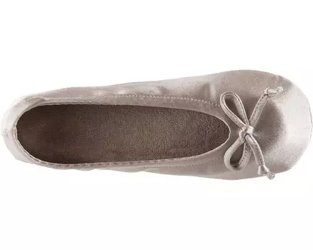 Слипперы Womens Satin Ballerina With Bow, мягкий галстук-бант sand trap