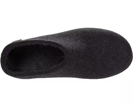 Слипперы Wool Slip-On Rubber Outsole Glerups, серый