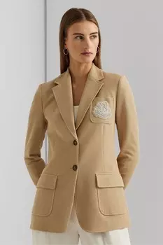 Слитки из эластичного хлопка в светло-коричневом пиджаке Lauren Ralph Lauren, коричневый