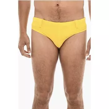 Слитные плавки с принтом TOP Dsquared2, Yellow