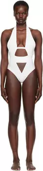 Слитный купальник Anja Agent Provocateur, белый