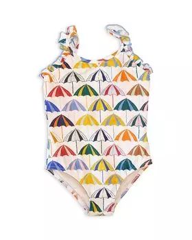 Слитный купальник Claire для девочек - Baby Pink Chicken, мультиколор