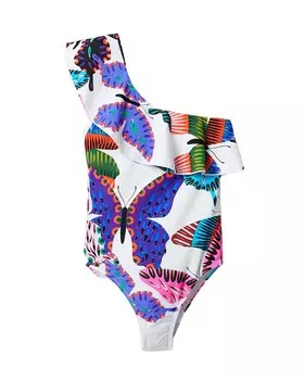Слитный купальник Desigual, белый