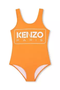 Слитный купальник для детей Kenzo Kids, оранжевый