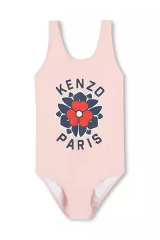 Слитный купальник для детей Kenzo Kids, оранжевый