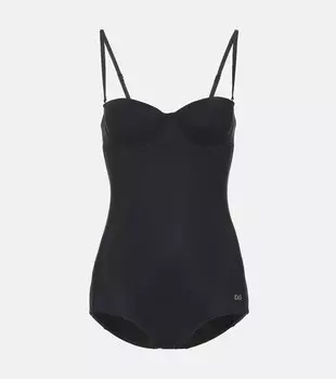 Слитный купальник DOLCE&GABBANA, черный
