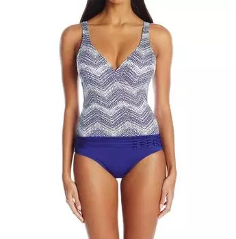 Слитный купальник Gisele Surplice в Bad Gisele Badgley Mischka