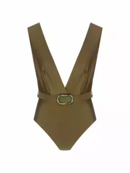 Слитный купальник Junie Zimmermann, зелёный