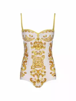 Слитный купальник Majolica Dolce&Gabbana, мультиколор