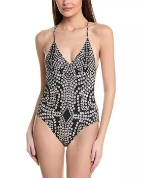 Слитный купальник Norma Kamali, черный