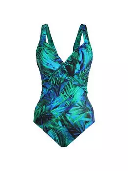 Слитный купальник Palm Reeder Revele Miraclesuit Swim, синий