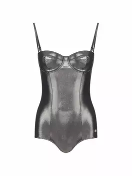 Слитный купальник с эффектом металлик Dolce&Gabbana