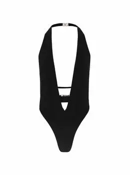 Слитный купальник с логотипом Dolce&Gabbana