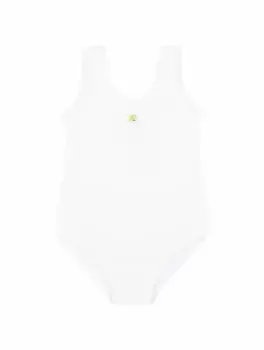 Слитный купальник с логотипом Dolce&Gabbana, белый