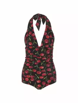 Слитный купальник с принтом Dolce&Gabbana, мультиколор