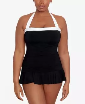 Слитный купальник с юбкой и юбкой lauren by ralph lauren bel air Lauren Ralph Lauren, черный