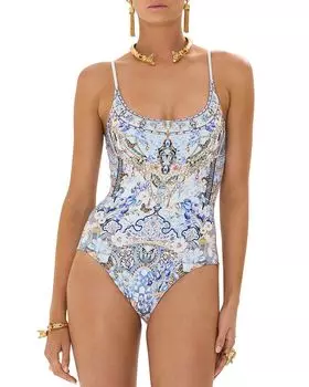 Слитный купальник Scoop в мемуарах Al Manial Palace Camilla, мультиколор