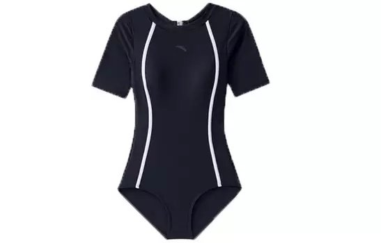 Слитный купальник серии Wild Waist, женский, черный Anta