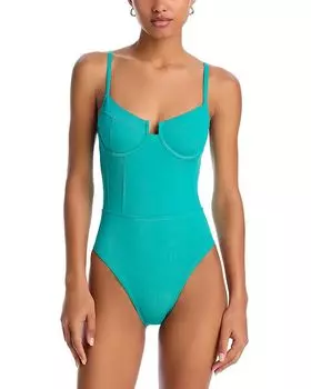 Слитный купальник «Вероника» Solid & Striped, синий