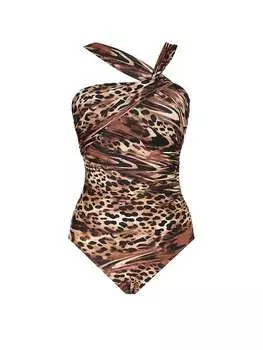 Слитный купальник Victoria's Secret Ocicat Europa, черный мульти