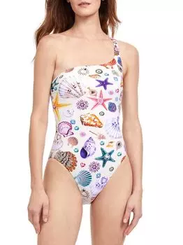 Слитный купальник White Sands с открытыми плечами Gottex Swimwear, разноцветный