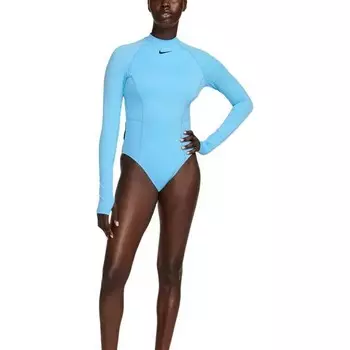 Слитный купальник женский Aquarius Blue Nike