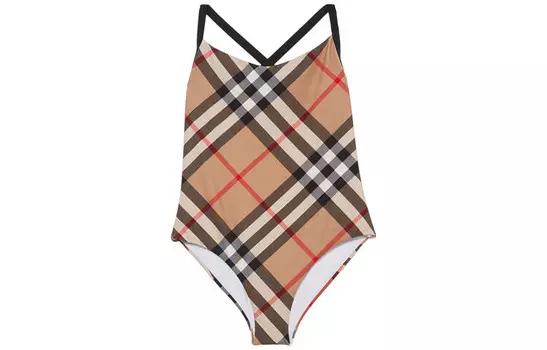 Слитный купальник женский Burberry, светло-коричневый