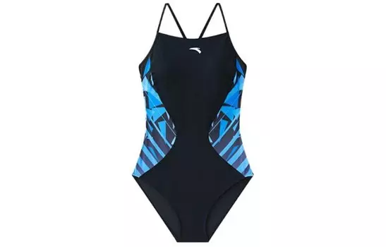 Слитный купальник женский черный Anta