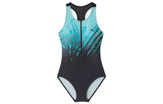 Слитный купальник женский черный Anta