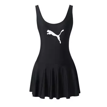 Слитный купальник женский черный Puma