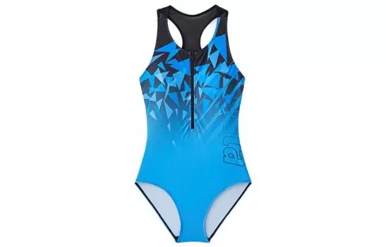 Слитный купальник женский, цвет блок синий Anta