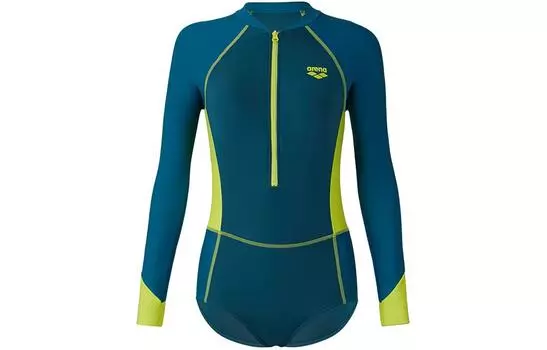 Слитный женский купальник Arena, светло-зеленый