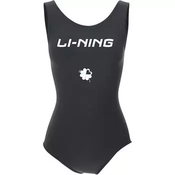 Слитный женский купальник LiNing, черный