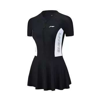 Слитный женский купальник LiNing, черный