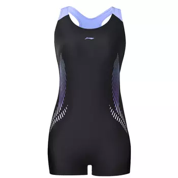 Слитный женский купальник LiNing, черный