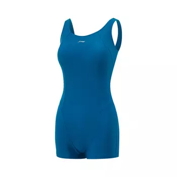 Слитный женский купальник LiNing Swimming Series, цвет темный сапфир, Dark Sapphire