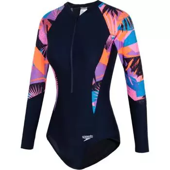 Слитный женский купальник разноцветный Speedo, мультиколор