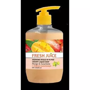 Сливочное жидкое мыло Манго и Карамбола с маслом камелии, 460 мл Fresh Juice