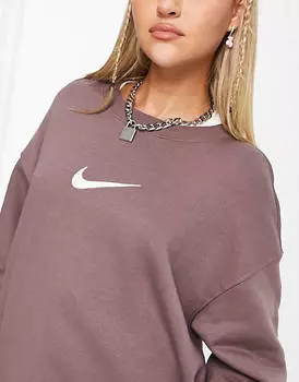 Сливовый свитшот Nike Midi Swoosh