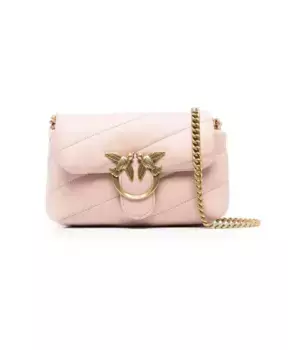Слоеная сумка через плечо Love Pinko, розовый