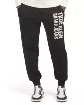 Слоеные джоггеры True Religion, черный