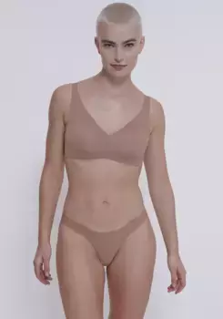 Sloggi бюстгальтер без косточек "ZERO Feel 2.0 Soft bra", бесшовный и невидимый, цвет Cacao