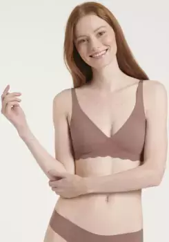 Sloggi бюстгальтер без косточек "ZERO Microfibre 2.0 Soft bra", бесшовный и невидимый, цвет Cacao