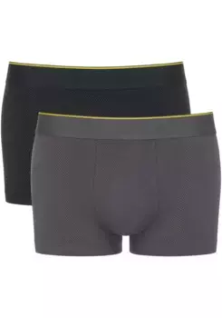 Sloggi Hipster "мужские EVER Airy Hipster C2P" (упаковка, 2 шт.), мужские боксеры, дышащая сетка, цвет Black Comb