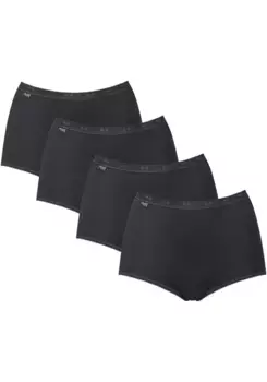 Sloggi Трусы макси "Basic+ Maxi 4P" (4 шт. в упаковке), брюки, черный