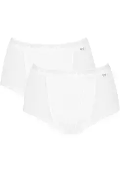 Sloggi Трусы Maxi "Control Maxi 2P" (упаковка, 2 шт.), форменные трусы, двойные передние, белый