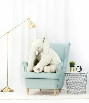 Слон 85 см, белый, Gustaw Teddy Bear Mi Gustaw